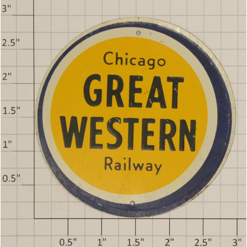 Acme 0631-812 1950’s Vintage Chicago Great Western Railway Metal Sign