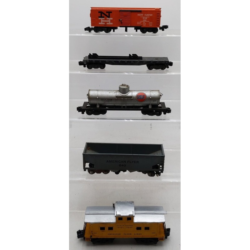 American Flyer S Gauge Assorted Vintage Freight Cars 24631/640/925/25082 [5] VG