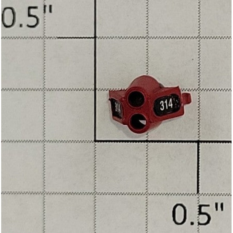 S-Helper 653-07-01 Switcher Red Double Headlight Housing #314