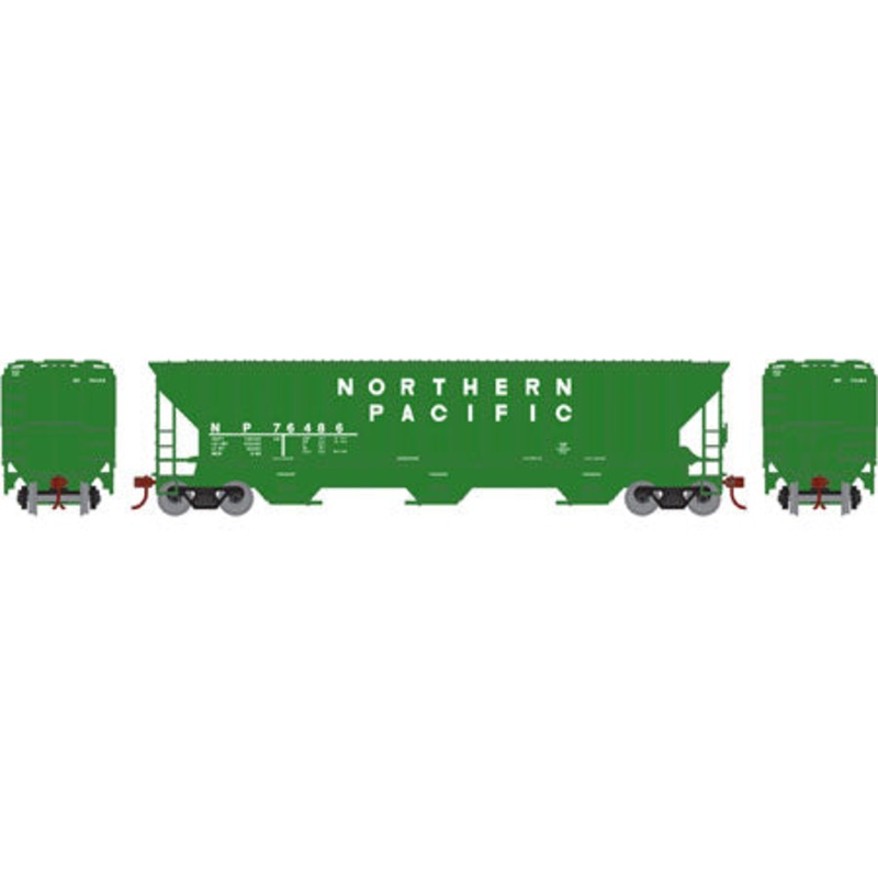 Athearn 15557 HO Northern Pacific PS 4740 Covered Hopper Ready-To-Run #76486 NIB