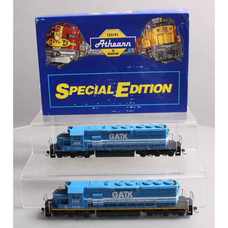 Athearn 2202 HO GATX Lease Fleet Locomotive Set #7375, #7354 NIB
