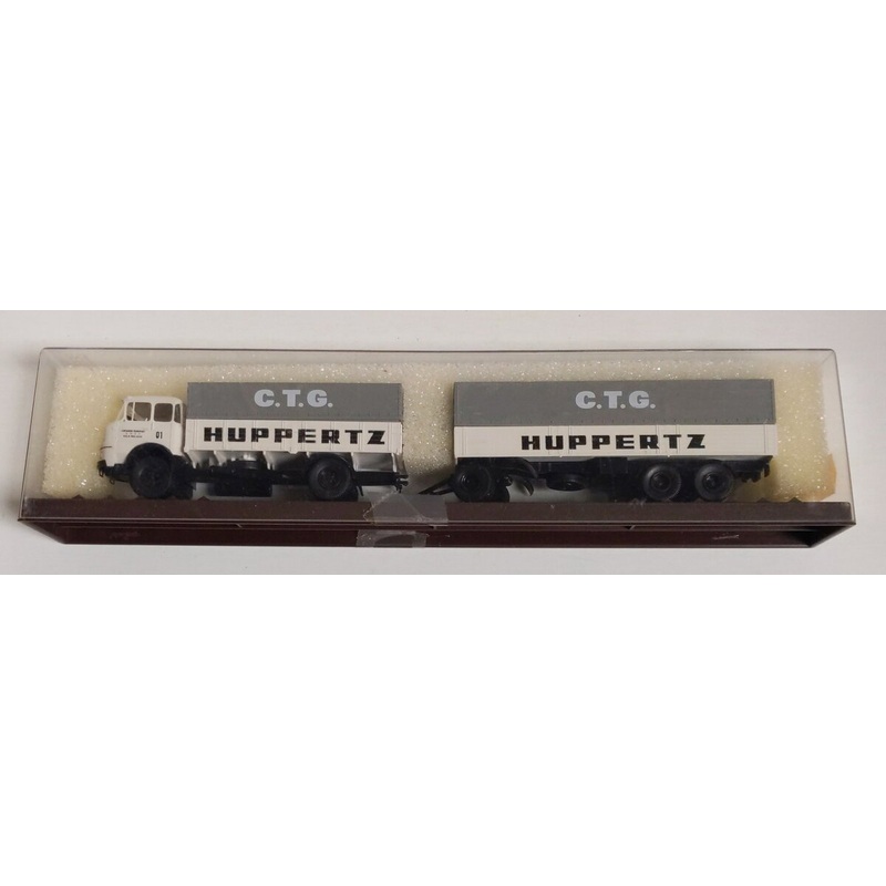 Brekina Automodelle 84105 HO Scale C.T.G. Huppertz Double Tractor Trailer
