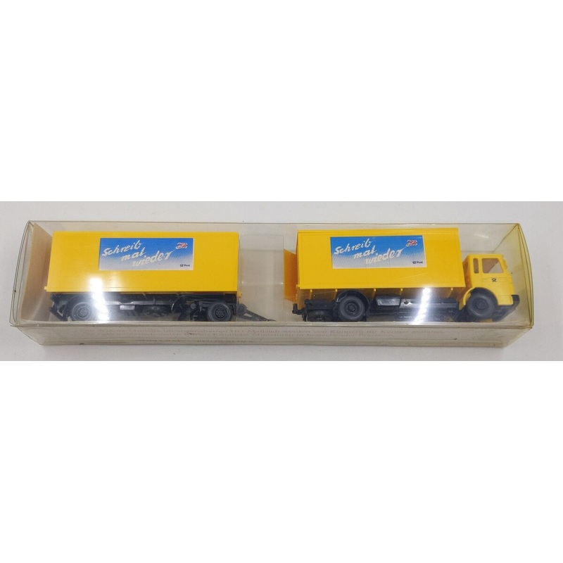 Wiking 26551 HO Scale Schreit Mal Wieder Post Koffer-Lastzug MAN Double Truck