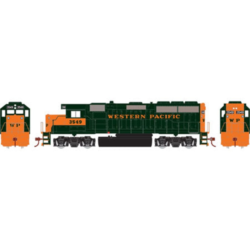 Athearn 89782 HO Western Pacific  RTR GP40-2 Locomotive #3549 MT/Box