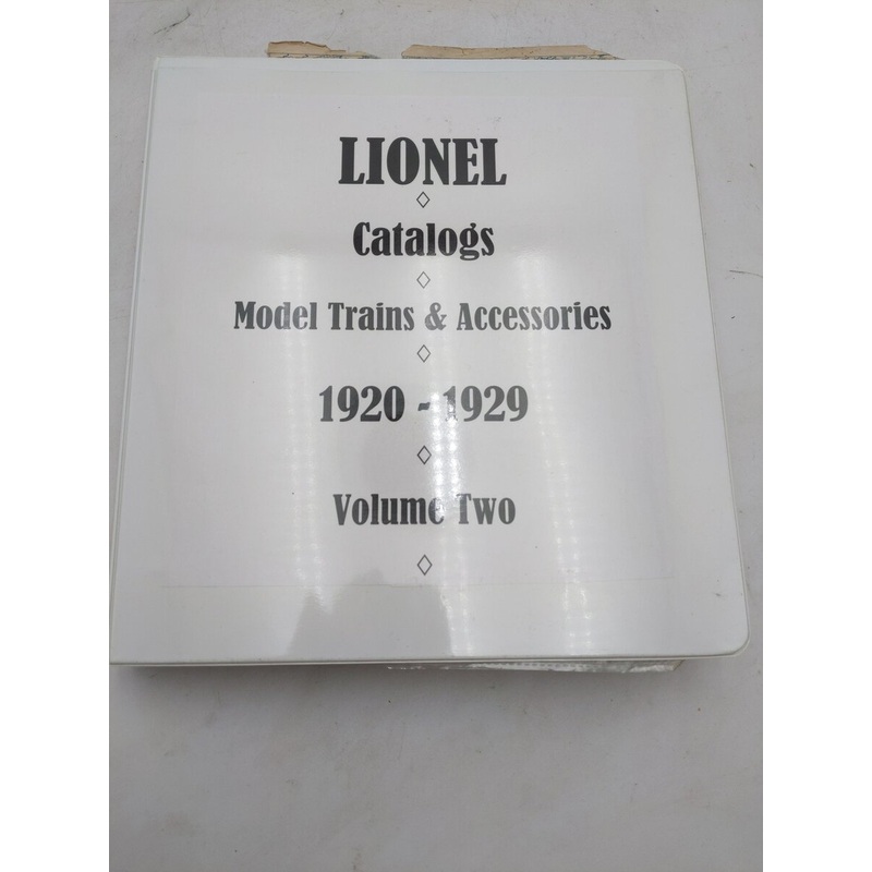 Lionel Vintage 1920-1929 Model Train & Accessory Catalogs [13] VG