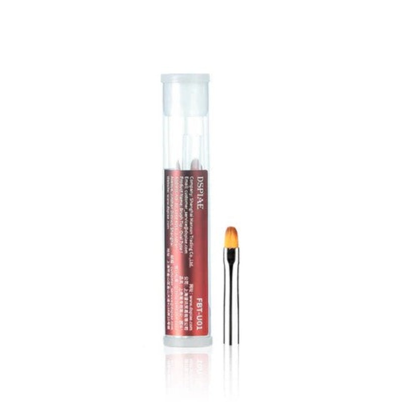 Dspiae FBT-U01 Oval Type I Phoenix Plume Flat Brush Tip (Pack of 3)