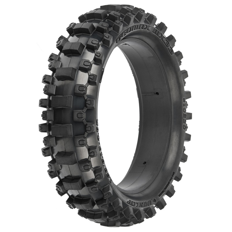 Pro-Line Racing 1023011 1:4 Dunlop Geomax MX33 V2 CR4 Rear Tire MTD Sleeve