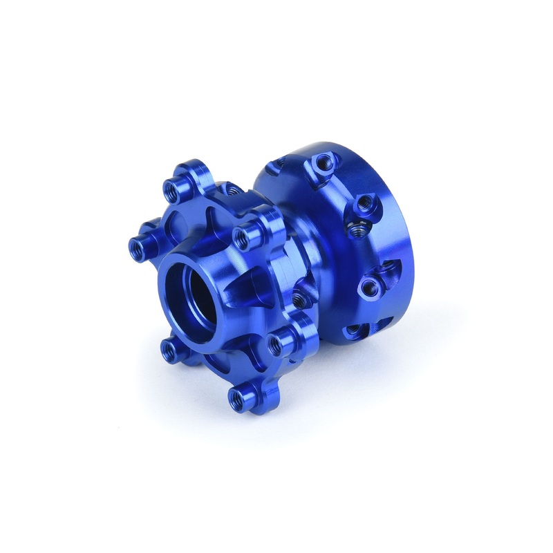 Pro-Line Racing 283602 1:4 Blue Promoto-MX Pro-Spec Aluminum Front Hub