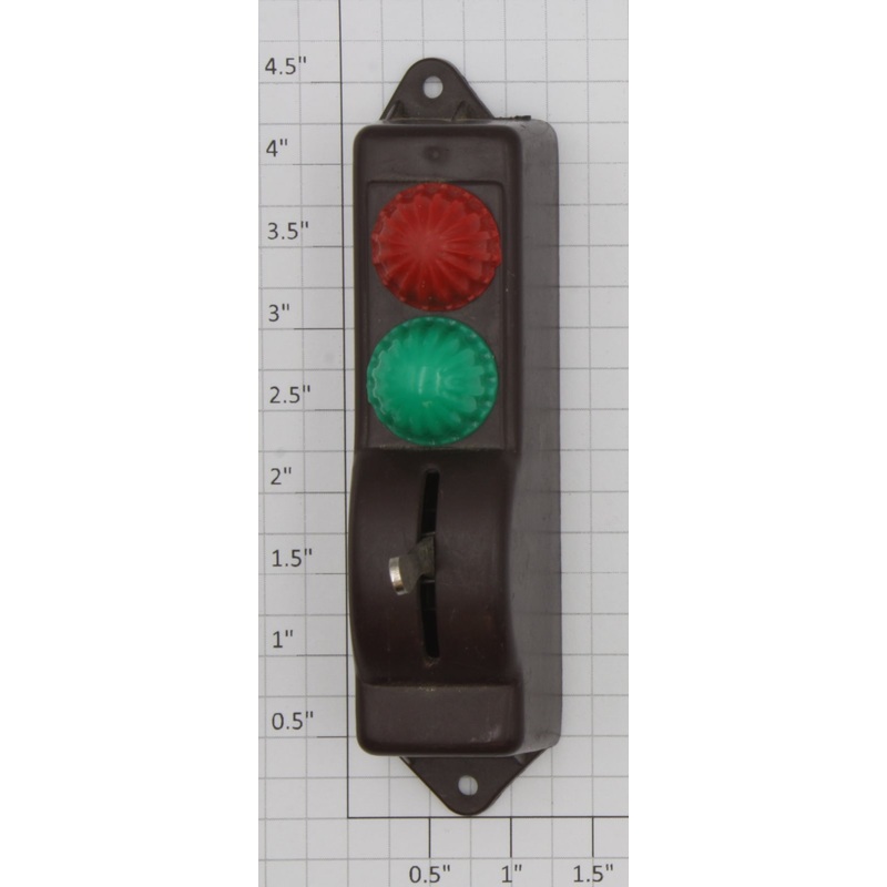 Lionel O27-100X O27 Brown Single Plastic Switch Controller with Lens Caps