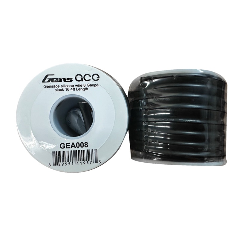 Gens Ace GEA008 16.4′ Black 8 Gauge Silicone Wire