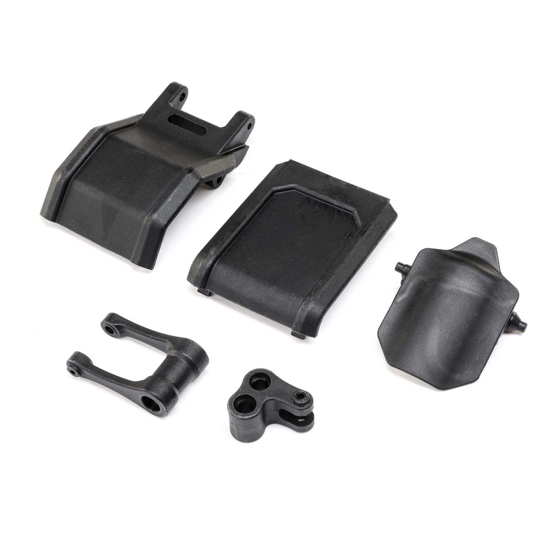 Losi LOS264001 PM-MX/SM Pull Rod, Knuckle & Skid Plates