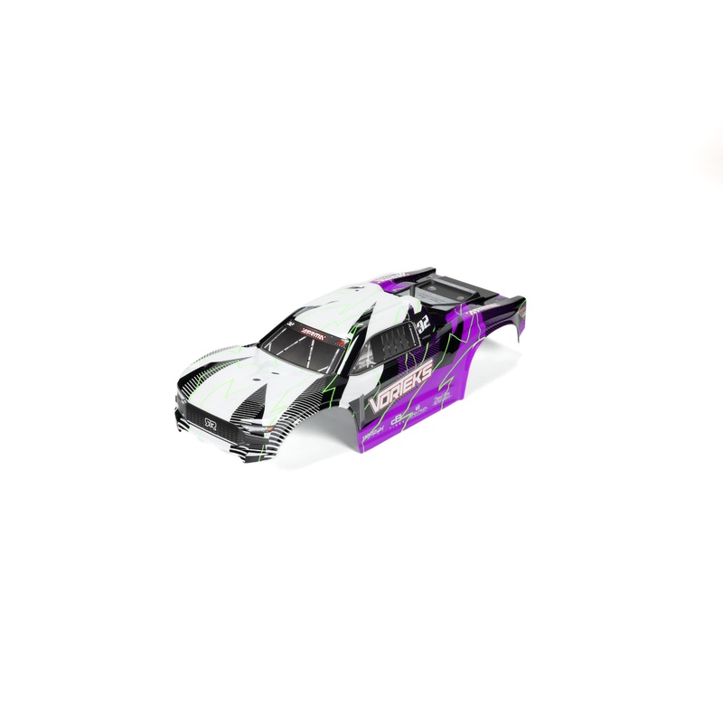ARRMA ARA-1556 1:10 VORTEKS Clipless Purple Painted Trimmed Body Set with Decals