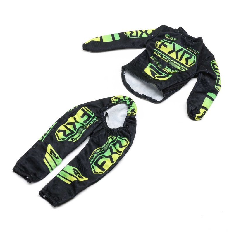 Losi LOS-2296 PM-SM/MX Rider Jersey Set FXR Black Podium Gladiator