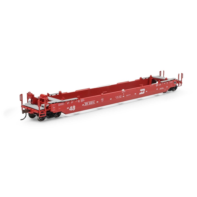 Athearn ATH-1351 HO Burlington Northern 48′ Husky Stack Well #64014