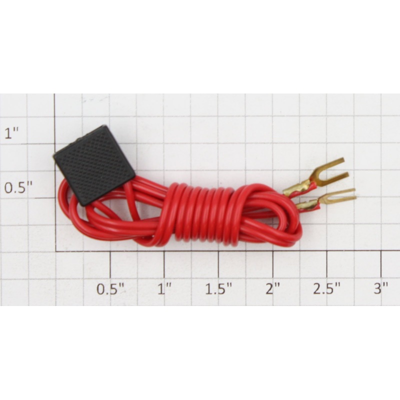 Athearn 10100 HO Red 2ft. Power Wire Cable w/Plug & Terminals