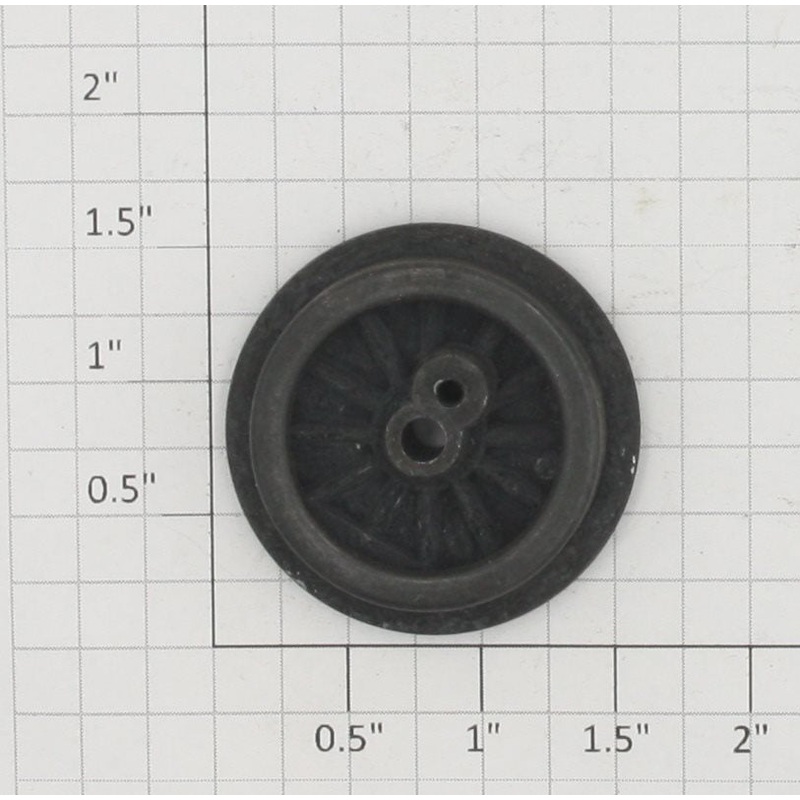 Lionel 249E-19 Black Closed Spoked 1-9/16 Gear Wheel w Black Rim-No Stud