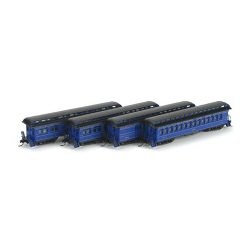 Athearn 11852 N Scale Baltimore & Ohio 50′ Overland Passenger (Set of 4) NIB