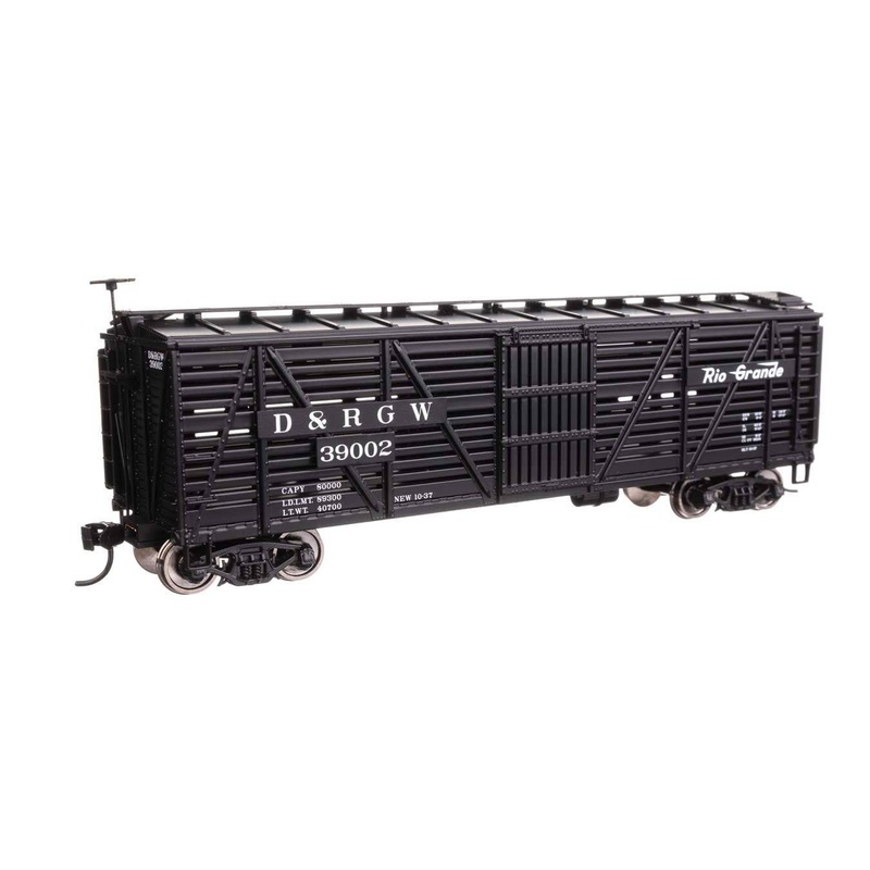 Walthers 910-41455 HO Denver & Rio Grande Western 40′ Wood Stock Car RTR #39002