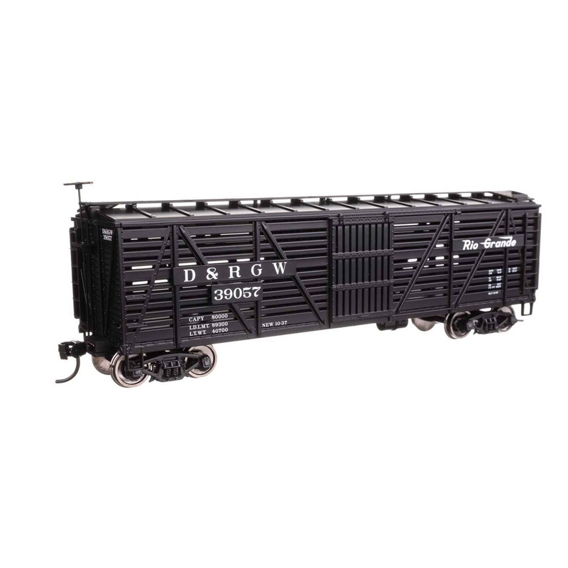 Walthers 910-41458 HO Denver & Rio Grande Western 40′ Wood Stock Car RTR #39057
