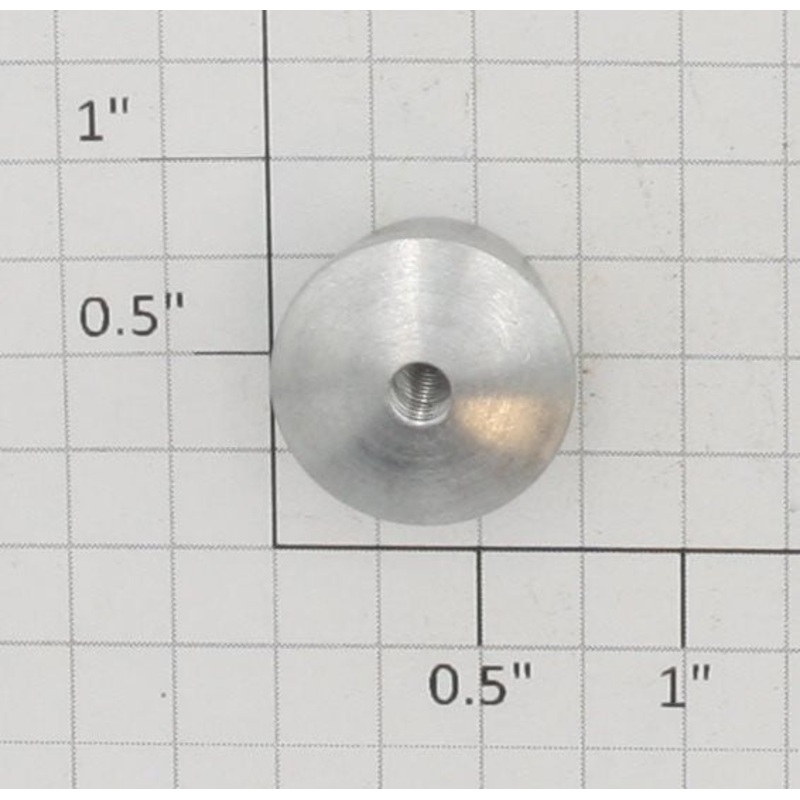 Lionel 260-15X Aluminum Bumper Plunger Button with Hole