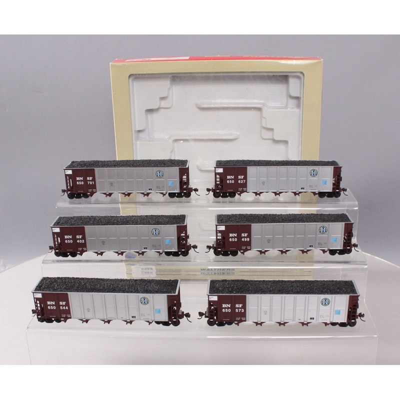 Walthers 932-7801 HO Scale BNSF RD4 Coal Hopper 6-Pack NIB