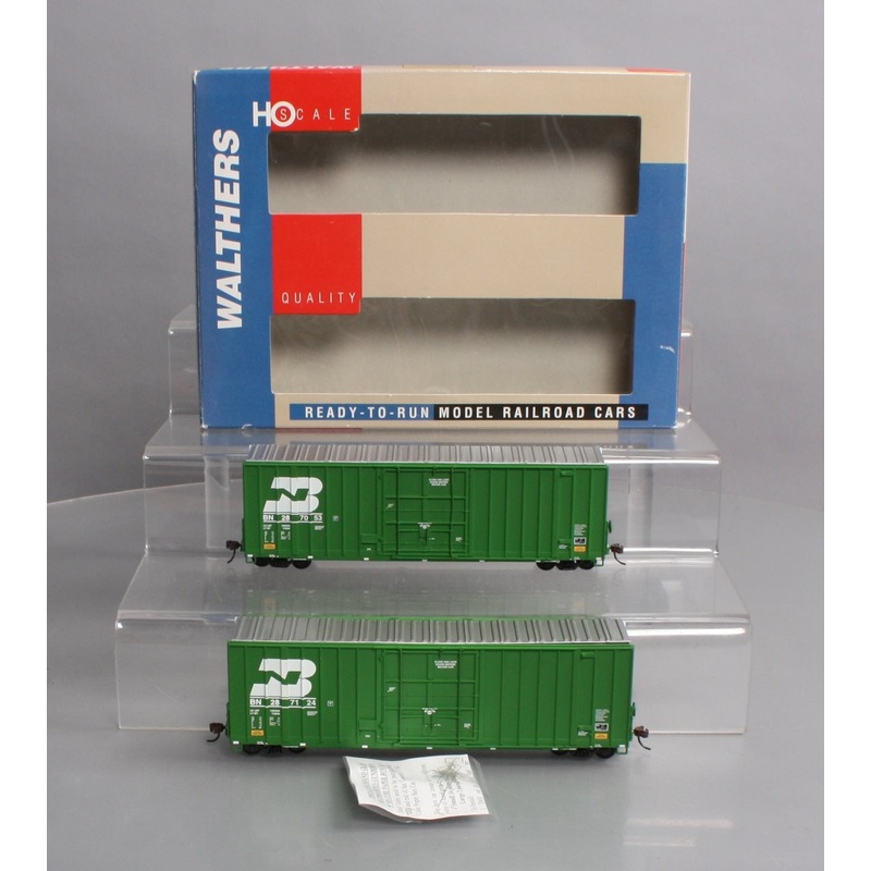 Walthers 932-27101 HO Scale Gunderson Paper Box Car (Pack of 2) NIB