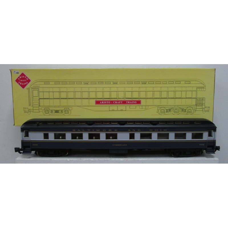 Aristo-craft 31502 1:29 Scale B&O Cumberland Heavyweight Diner – Metal Wheels LN/Box