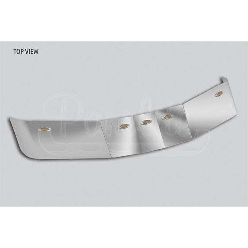 #10011782  SUNVISOR, KW W990 MID ROOF, 12 DEEP W/ (5) M5 AMBER LED, OE REPLACEMENT