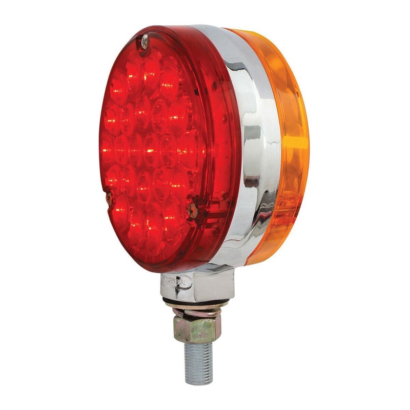 4 DOUBLE FACE PEARL LED PEDESTAL Popsicle LIGHT red/yellow turn signal 78360