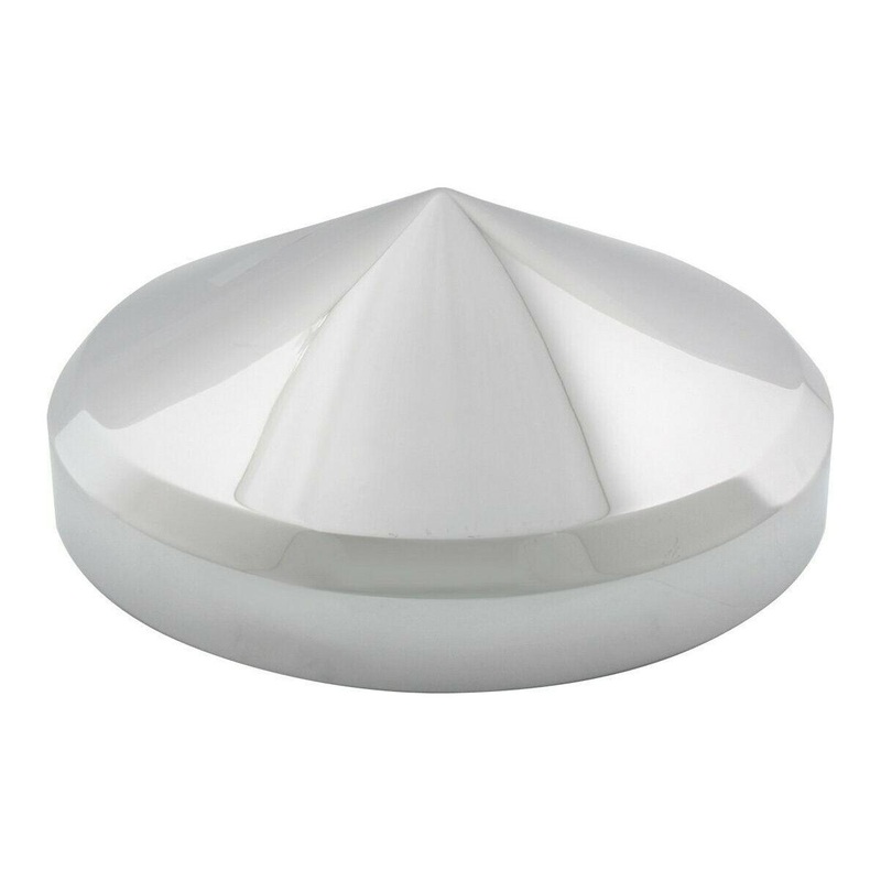 international truck semi rear chrome hub cap oem cone style edge new 8 1/4 20140