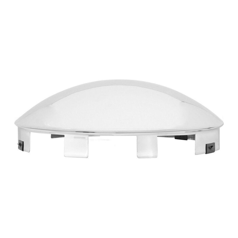 #10773 Peterbilt Kenworth universal stainless steel front hub cap 1 lip 6 notch