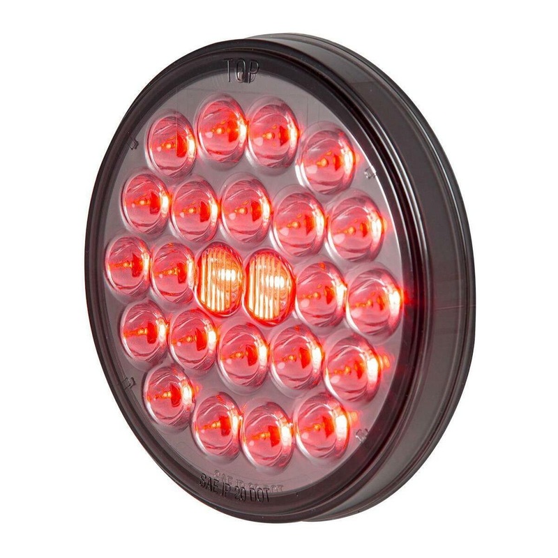 78276BP smoked red led 4 pearl stop turn tail universal mount dot approved new 78276bp