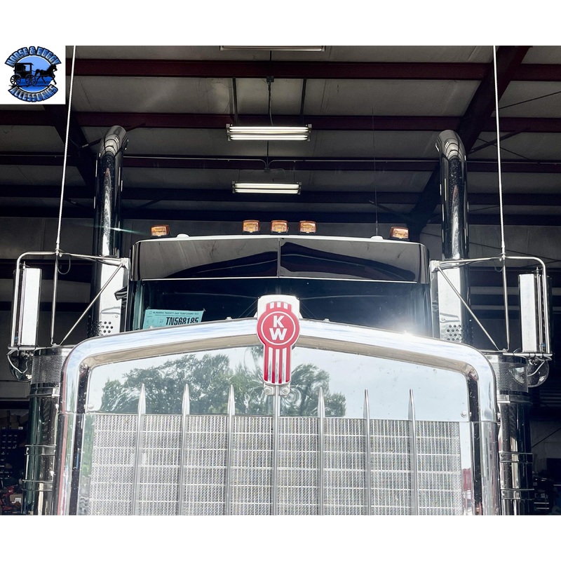 Rollin low Kenworth 10 straight visor fits-aero cab models #2023