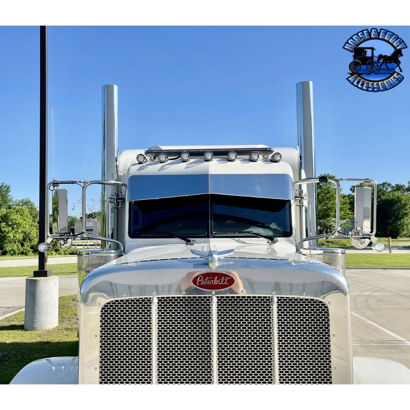 Rollin low Peterbilt (Gator) visor 13X10 CUSTOM BOWTIE #1040