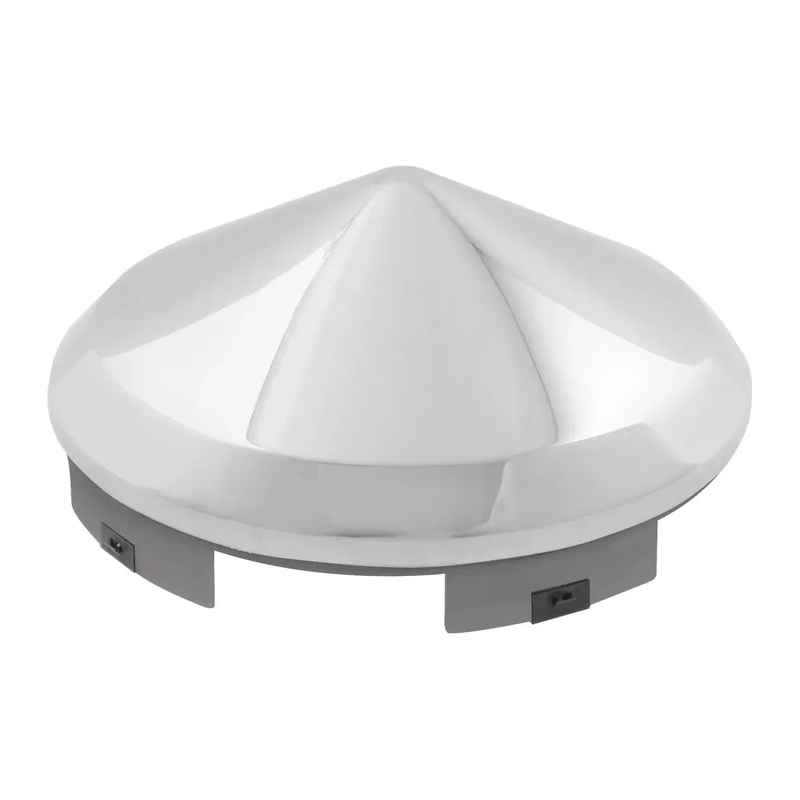 10752 Stainless steel front hub cap (pointed) universal 1 lip 10752