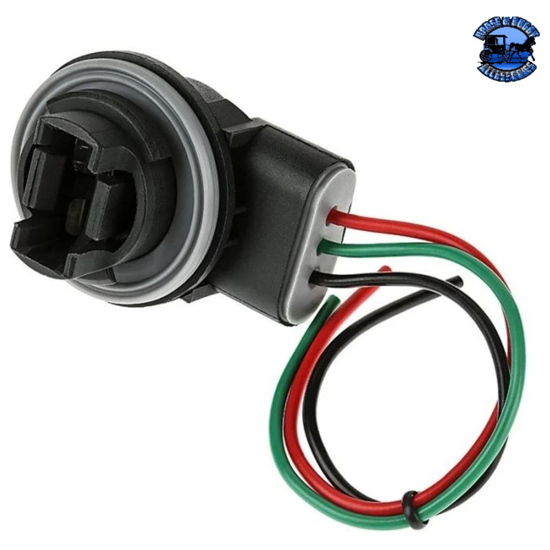 ch-3157-plug 3157 light bulb plug 3 wire super sealed twist-lock w/90 degree wires