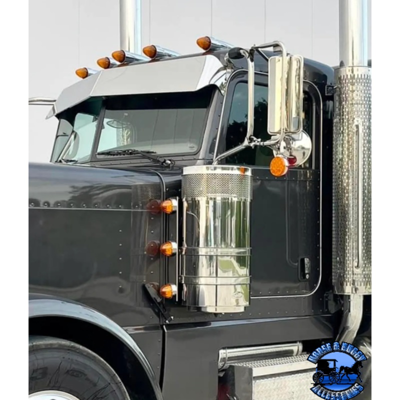 Peterbilt Front air cleaner bar 3 watermelon even spaced bracket (sold in pairs) #17203