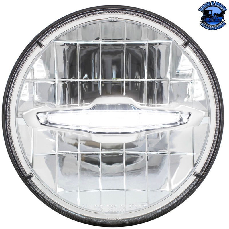 ULTRALIT – 3 HIGH POWER LED 7 HEADLIGHT WITH 10 LED POSITION LIGHT BAR (Choose Color)