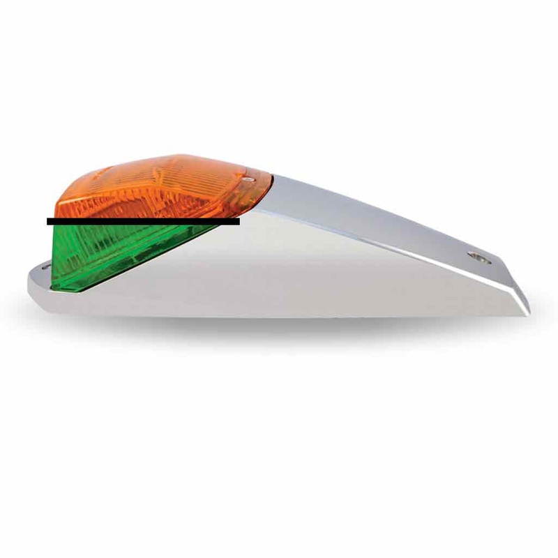 Kenworth Cab Dual Revolution LED with Housing (Amber/Green) (42 Diodes)