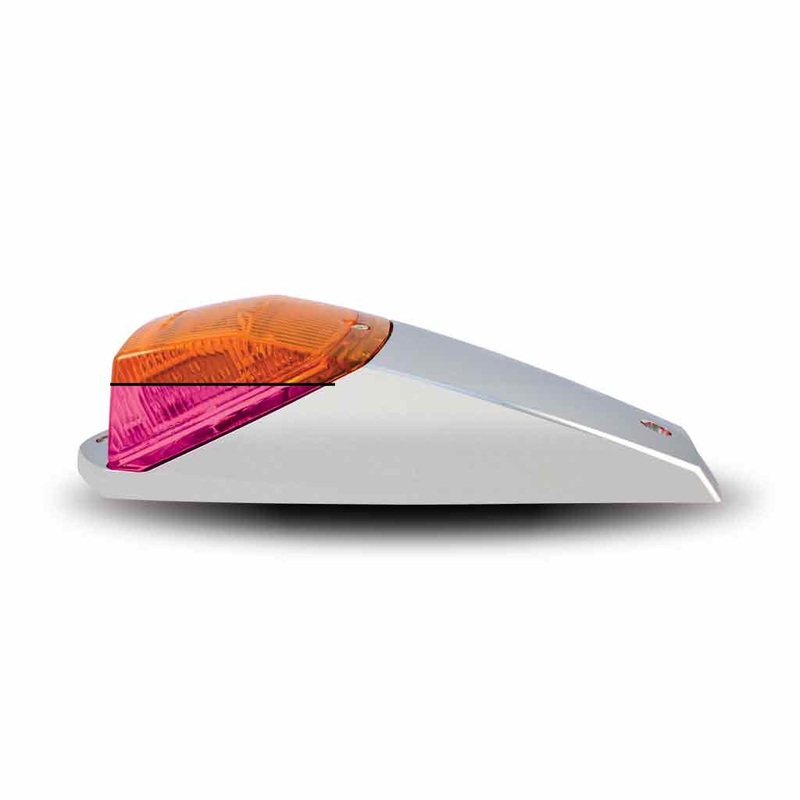 Kenworth Cab Dual Revolution LED with Housing (Amber/Pink) (42 Diodes)