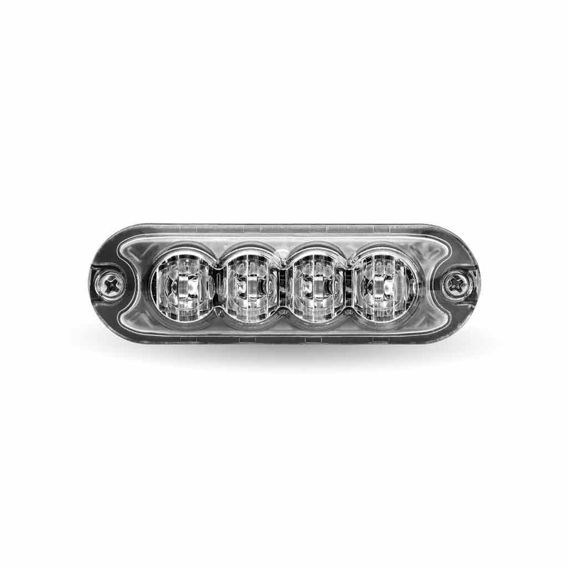 Mini Surface Mount Amber Strobe Light – 36 Patterns (4 Diodes)