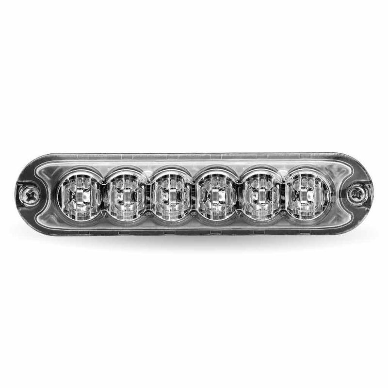 Mini Surface Mount Amber Strobe Light – 36 Patterns (6 Diodes)
