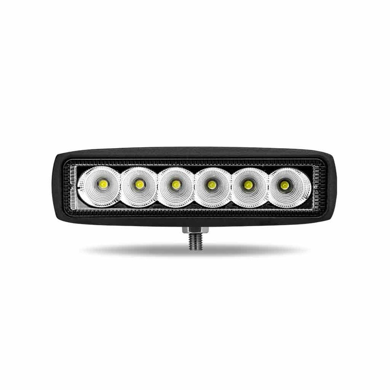 Stellar Universal Rectangular High Powered LED Work Lamp (6 Diodes) – 900 Lumens – Flood