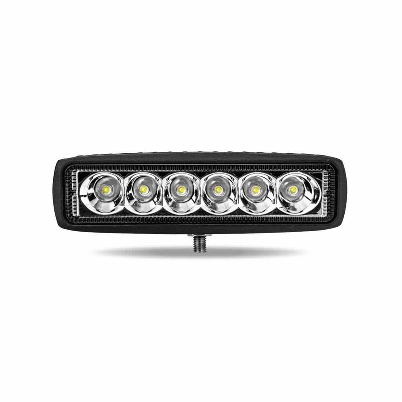 Stellar Universal Rectangular High Powered LED Work Lamp (6 Diodes) – 900 Lumens – Spot