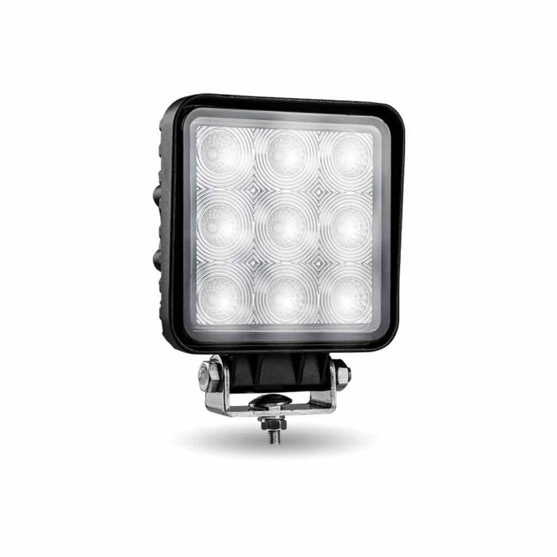 Stellar Universal Square High Powered LED Work Lamp (9 Diodes) – 1350 Lumens – Flood