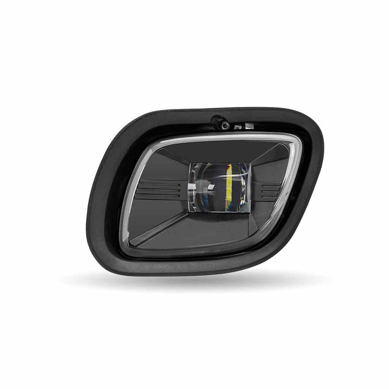 TLED-H44 Freightliner Cascadia LED Projector Fog Light  Black (Passenger Side)