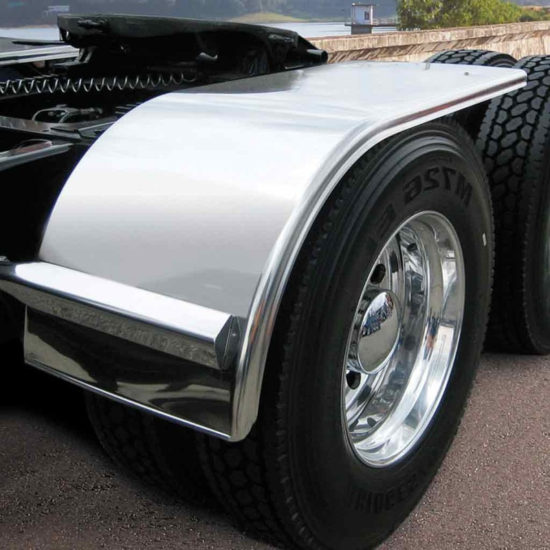 TFEN-H12 60 Smooth Half Fenders  16 Gauge | Mirror Shine Stainless Steel
