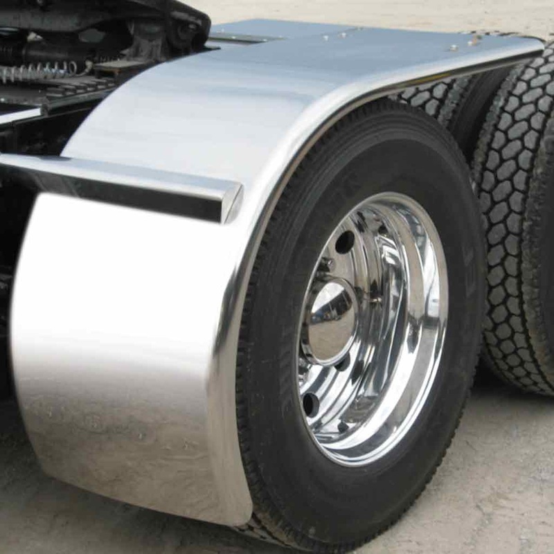 TFEN-H53 80 Rollin Lo Smooth Low profile Half Fenders  14 Gauge | Mirror Shine Stainless Steel