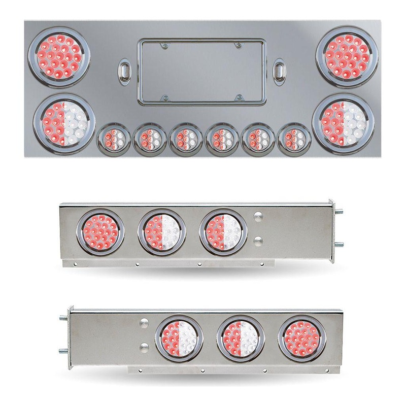 TRX-SPC32 Dual LED Mud Flap Hangers & Center Panel Rear Accessory Kit (3 3/4 Bolt Spacing)