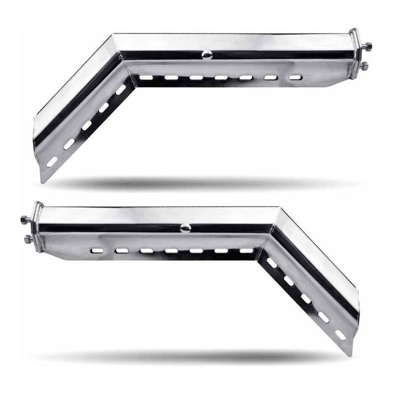 TU-9229 45 Angled 28.5 Mud Flap Hangers  2 1/2 Bolt Spacing | Stainless Steel